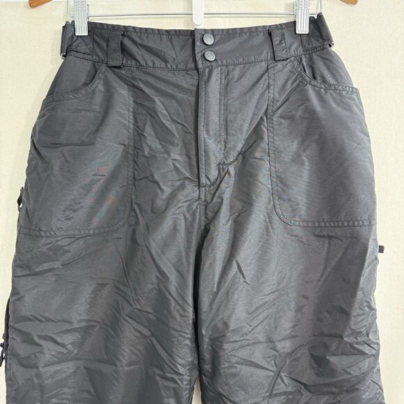 Rawik Skiwear Womens Size M Insulated Black Nylon Snow Pants Ski Bibs Waterproof - Picture 6 of 10